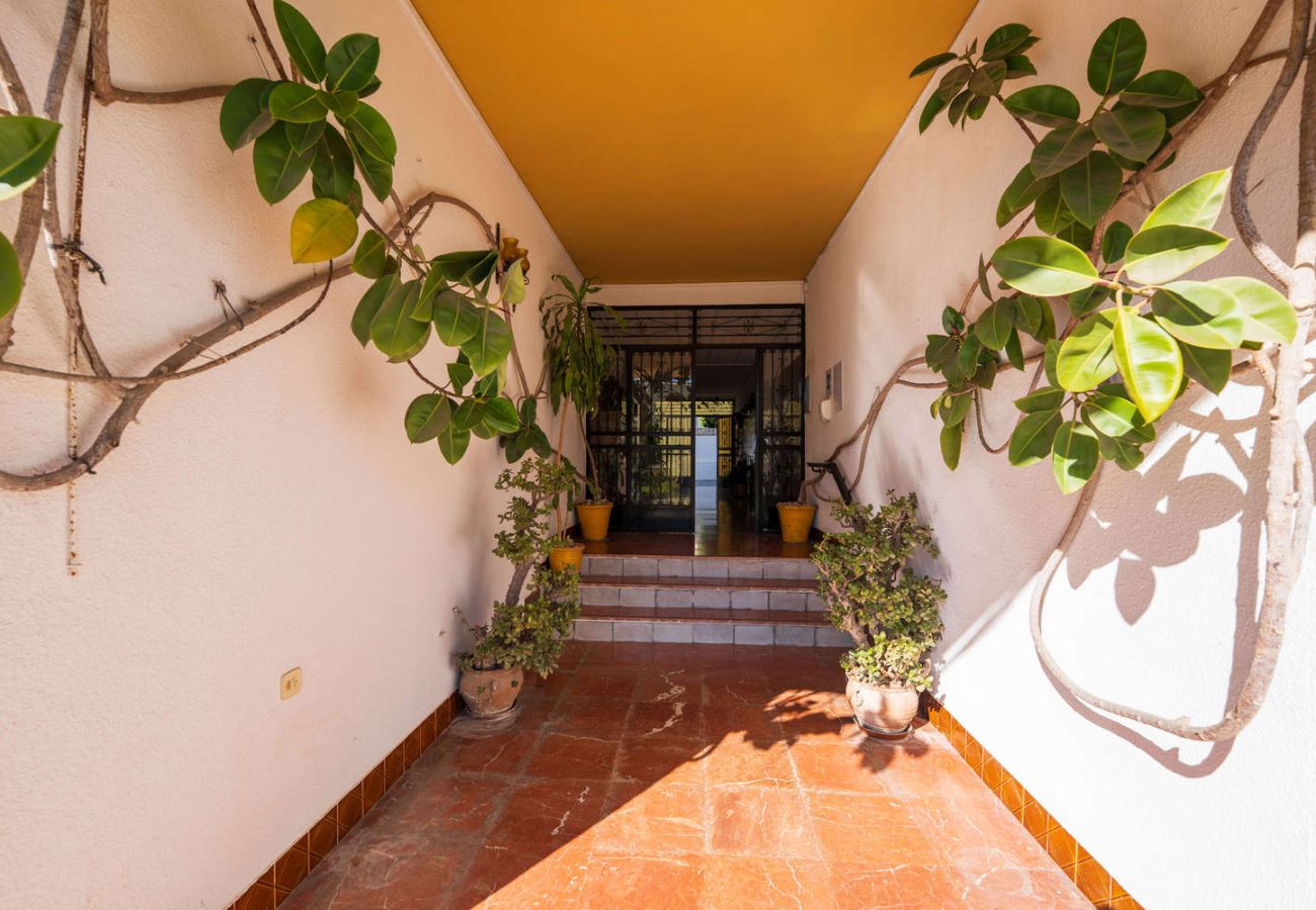 Ingang van de accommodatie