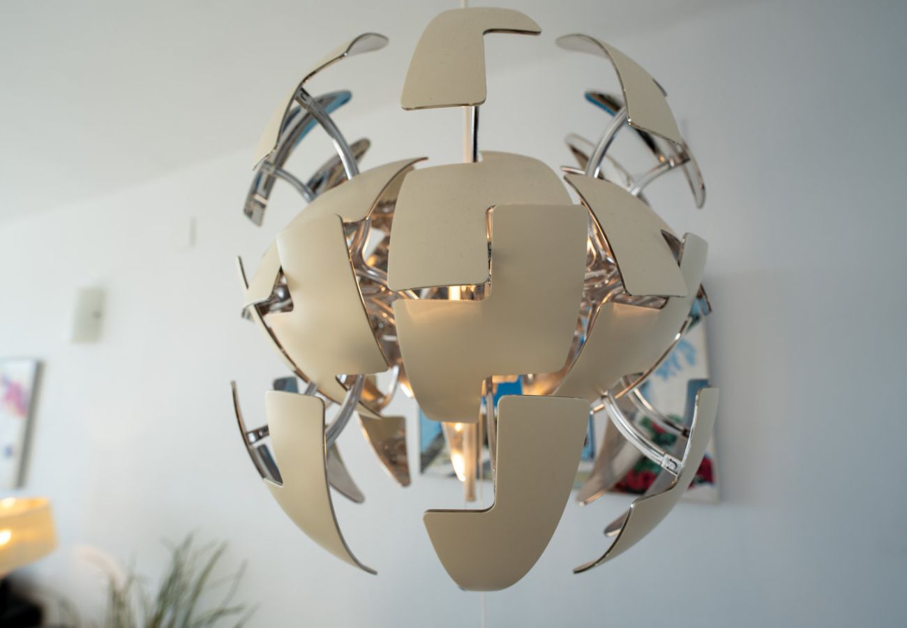 Modern decoratiedetail in vakantieappartement