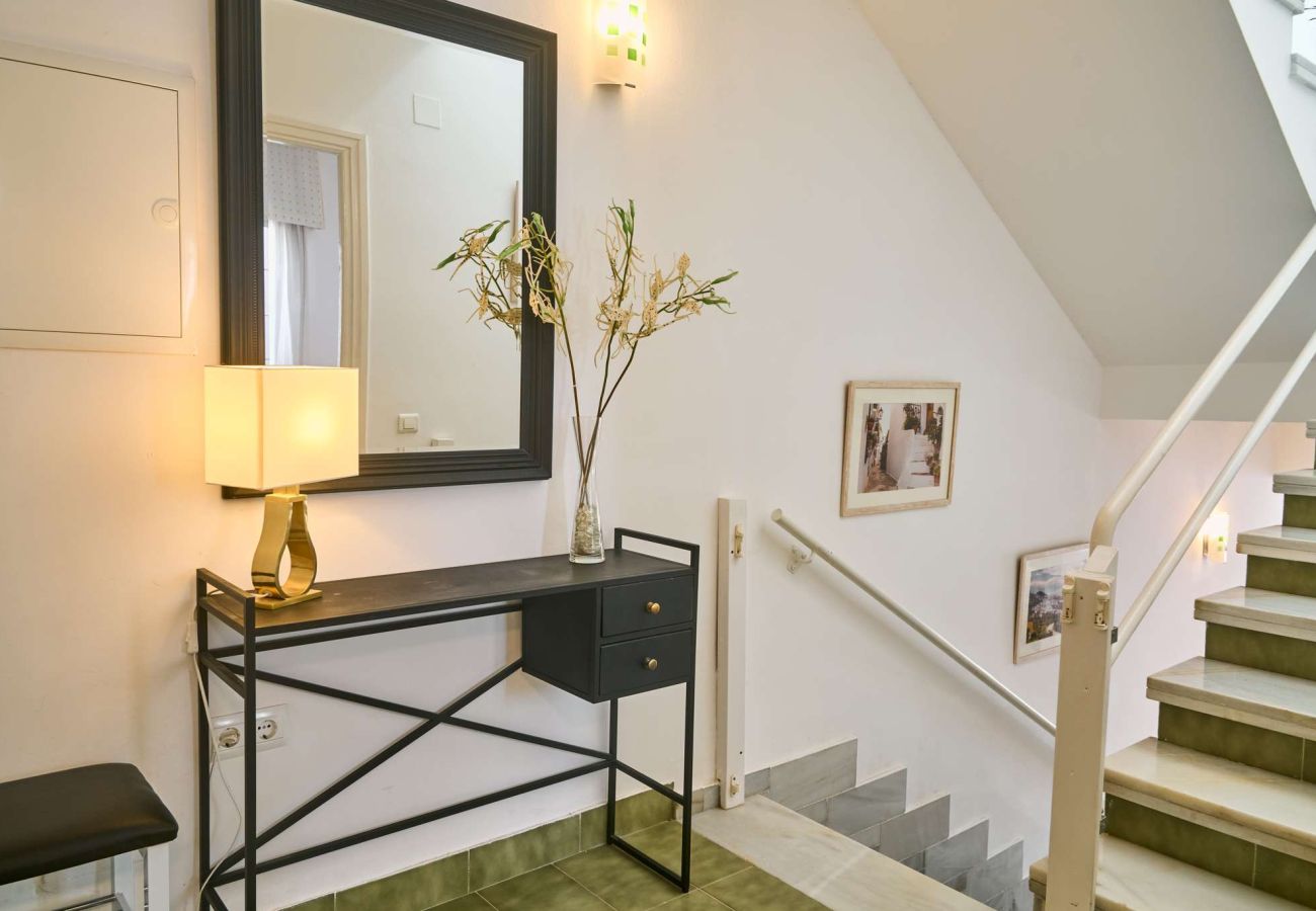 Rijhuis in Nerja - Casablanca 9: Duplex met terrassen op meerdere niveaus, zeezicht en zonsondergang