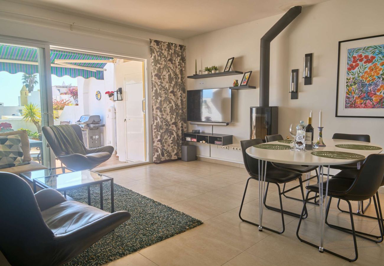 Rijhuis in Nerja - Casablanca 9: Duplex met terrassen op meerdere niveaus, zeezicht en zonsondergang