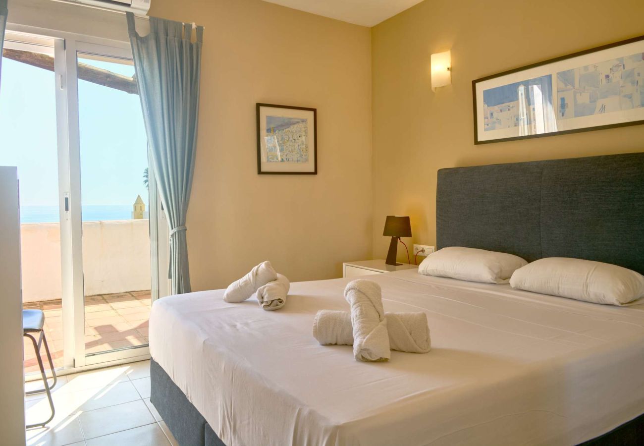 Rijhuis in Nerja - Casablanca 9: Duplex met terrassen op meerdere niveaus, zeezicht en zonsondergang