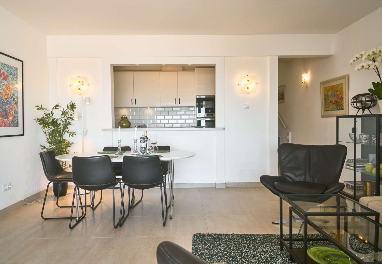 Rijhuis in Nerja - Casablanca 9: Duplex met terrassen op meerdere niveaus, zeezicht en zonsondergang