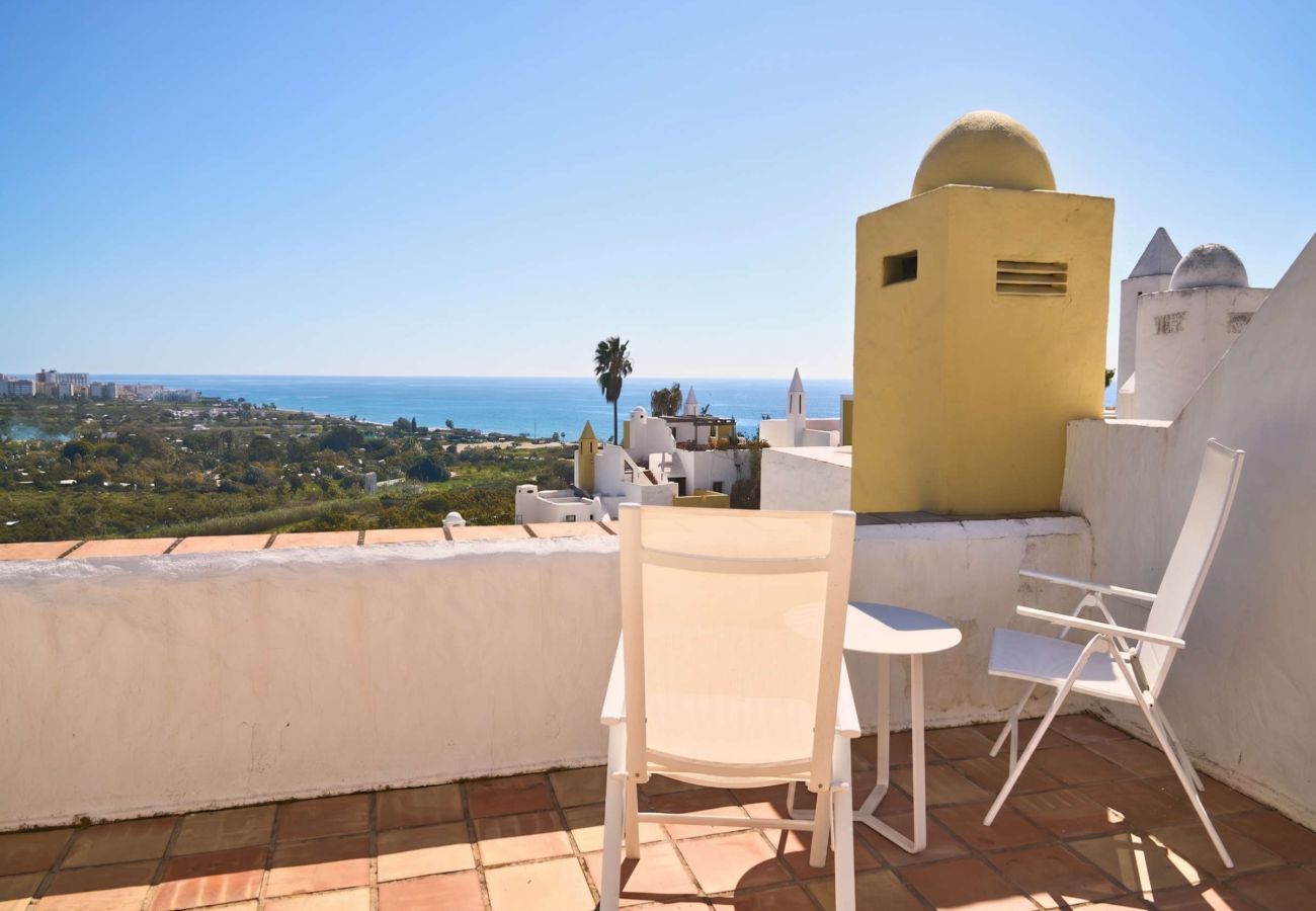Rijhuis in Nerja - Casablanca 9: Duplex met terrassen op meerdere niveaus, zeezicht en zonsondergang