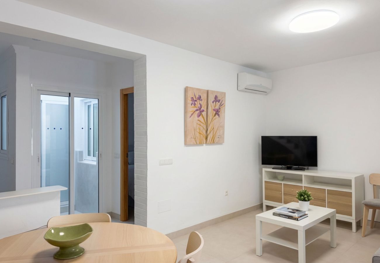 Rijhuis in Nerja - Casa Chica: Vakantiehuis met dakterras in Calle Cristo, Nerja