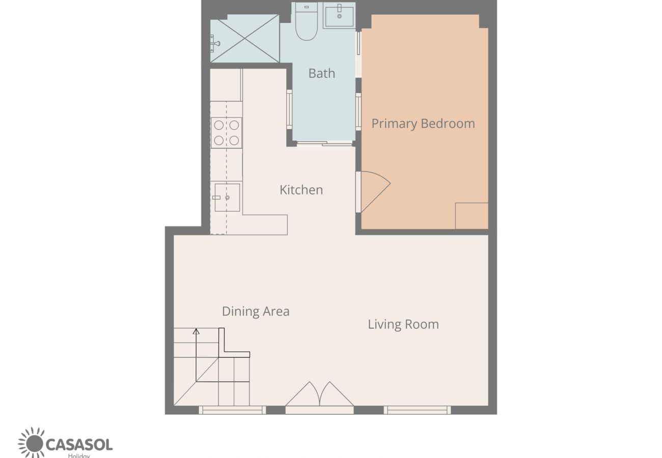 Rijhuis in Nerja - Casa Chica: Vakantiehuis met dakterras in Calle Cristo, Nerja