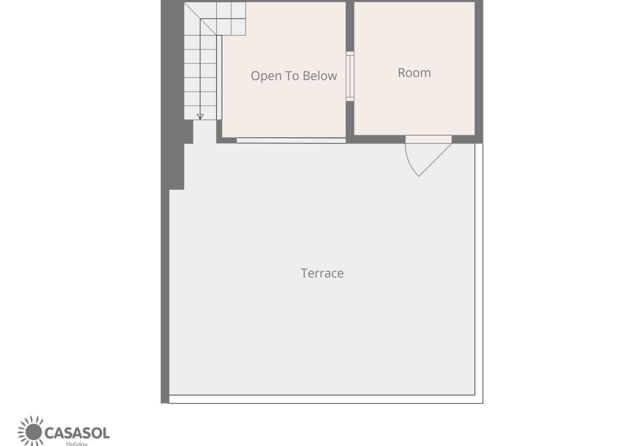 Rijhuis in Nerja - Casa Chica: Vakantiehuis met dakterras in Calle Cristo, Nerja