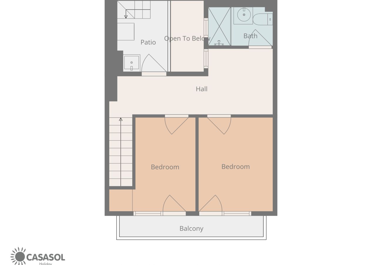 Rijhuis in Nerja - Casa Chica: Vakantiehuis met dakterras in Calle Cristo, Nerja