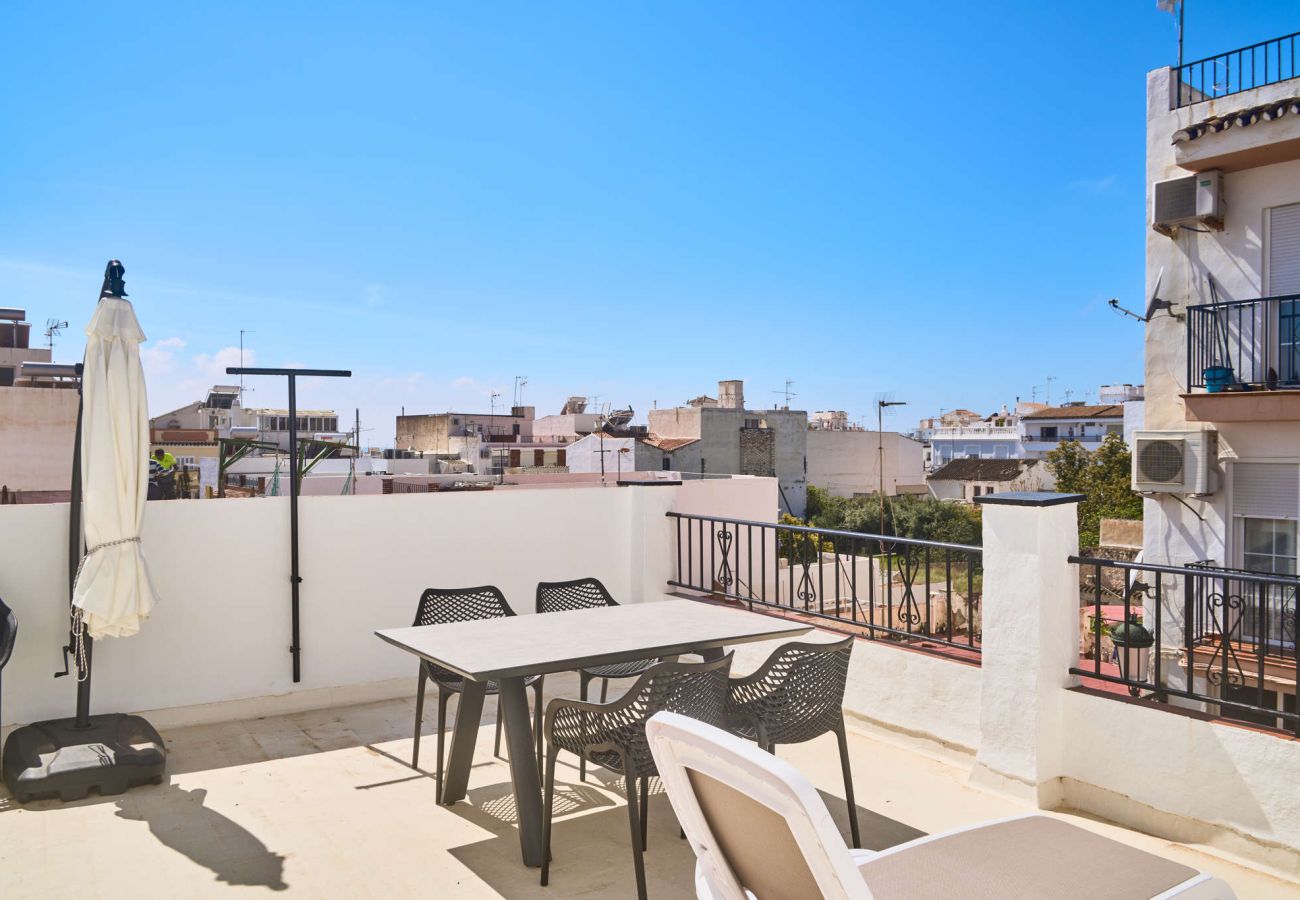 Rijhuis in Nerja - Casa Chica: Vakantiehuis met dakterras in Calle Cristo, Nerja