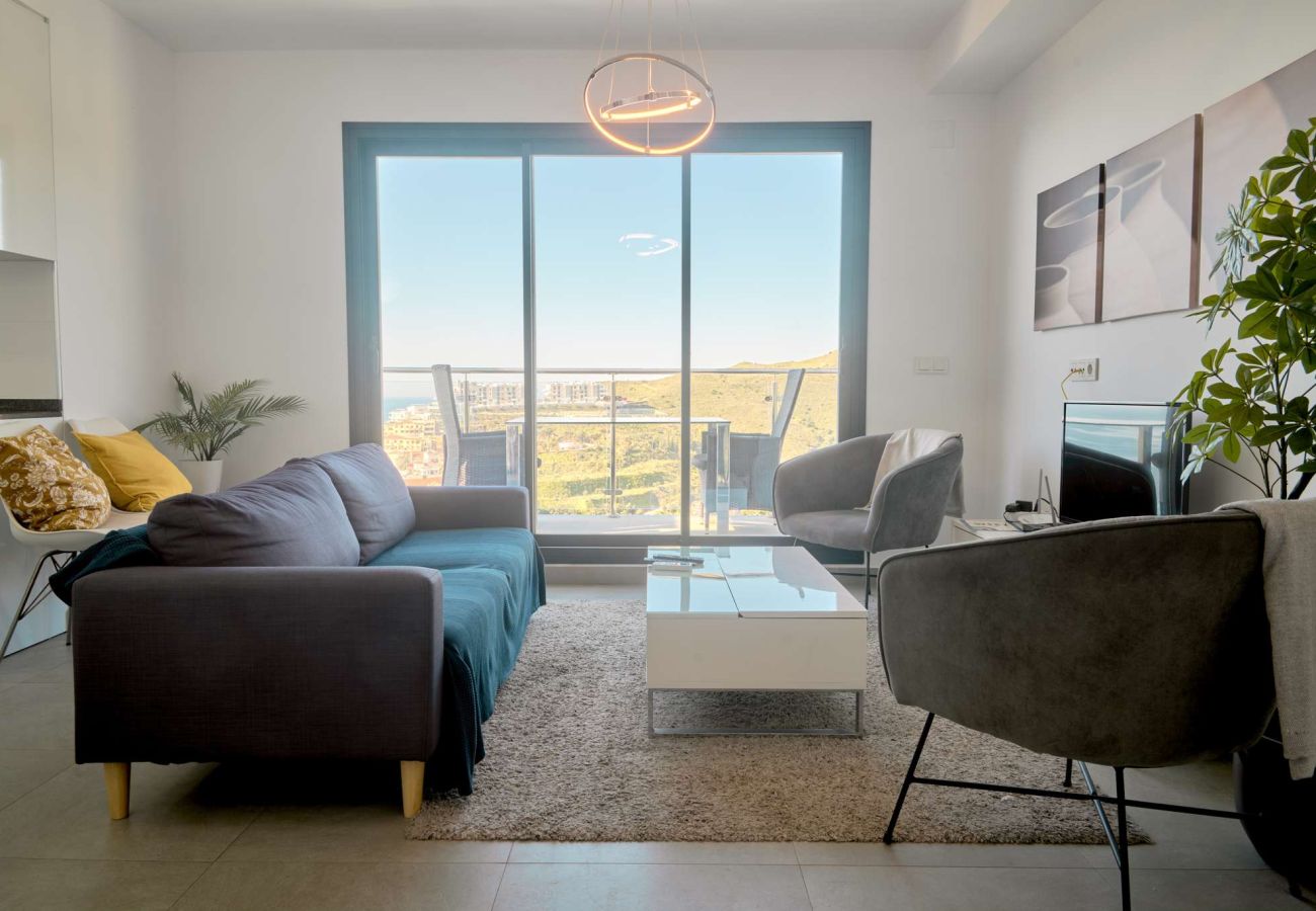 Appartement in Nerja - Penthouse Balcón del Mar D4: 3 Terrassen & Verwarmd Zwembad