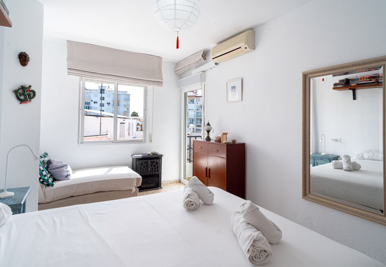 Appartement in Nerja - Albaida II 2B: Appartement op het Zuiden met Zeezicht, Playa Torrecilla Nerja