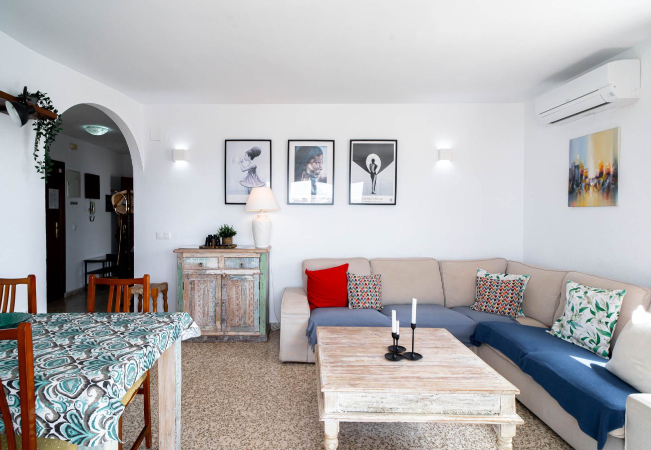 Appartement in Nerja - Albaida II 2B: Appartement op het Zuiden met Zeezicht, Playa Torrecilla Nerja