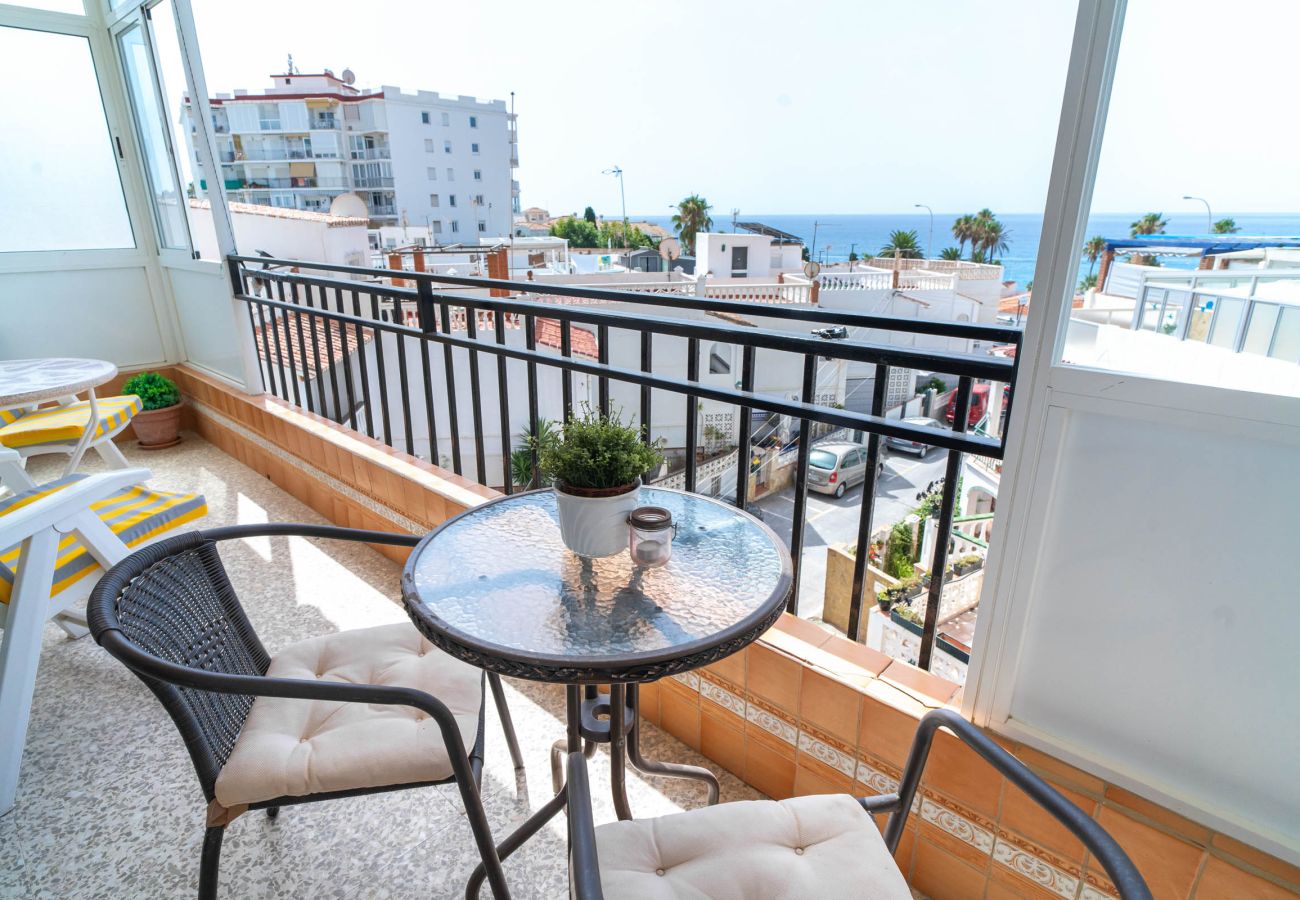 Appartement in Nerja - Albaida II 2B: Appartement op het Zuiden met Zeezicht, Playa Torrecilla Nerja
