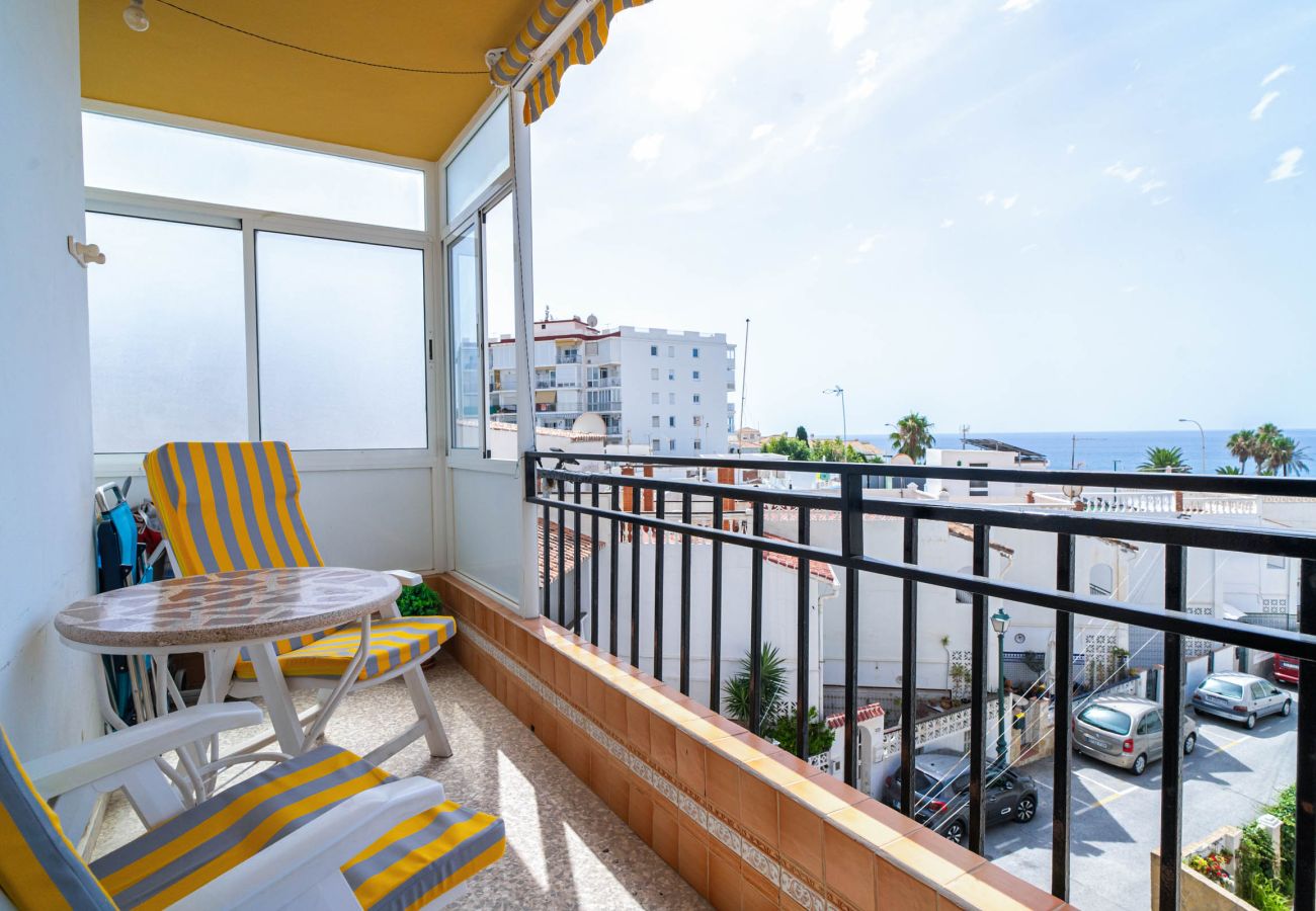 Appartement in Nerja - Albaida II 2B: Appartement op het Zuiden met Zeezicht, Playa Torrecilla Nerja