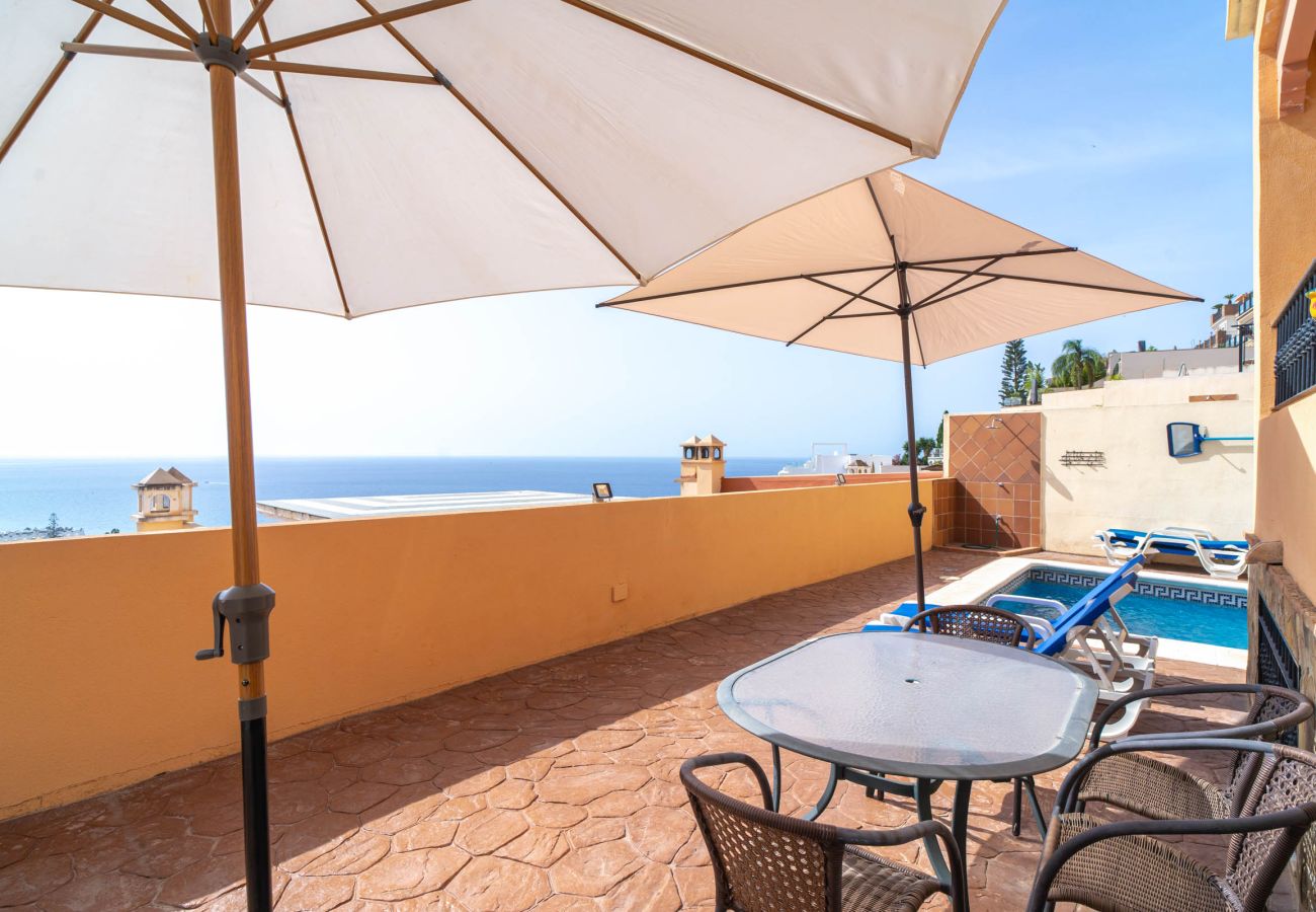 Villa in Nerja - Villa Punta Lara 15: Villa met Privézwembad voor 5 met Zeezicht, Nerja